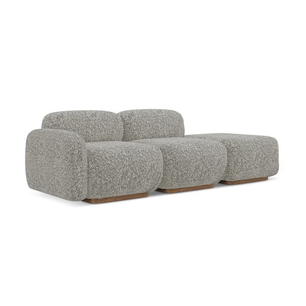 Сив модулна лежанка (ляв ъгъл) Ailani – Makamii-image-2