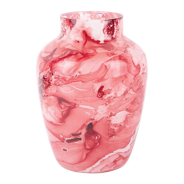 Светлочервена стъклена ваза Blended - PT LIVING