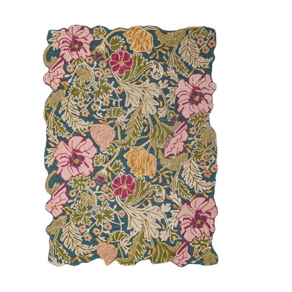 Ръчно изработен вълнен килим 120x170 cm Daphne Shaped Floral – Flair Rugs