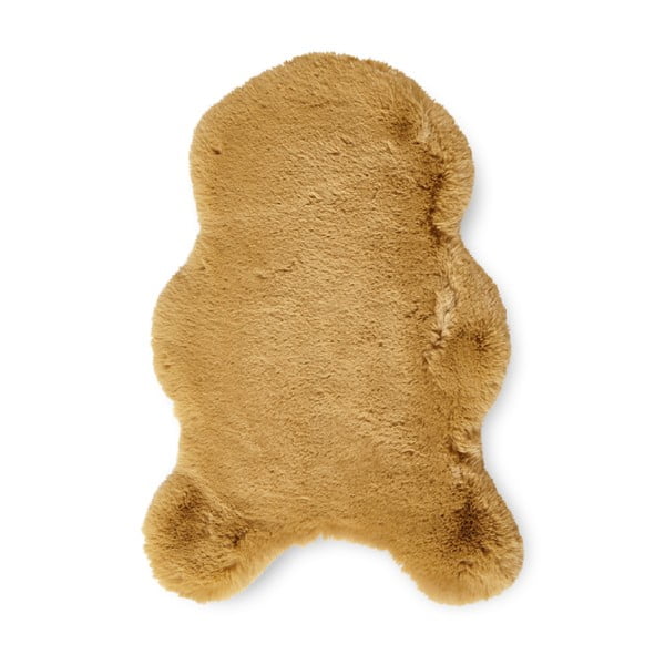 Синтетична кожа в цвят горчица 60x90 cm Super Teddy – Think Rugs