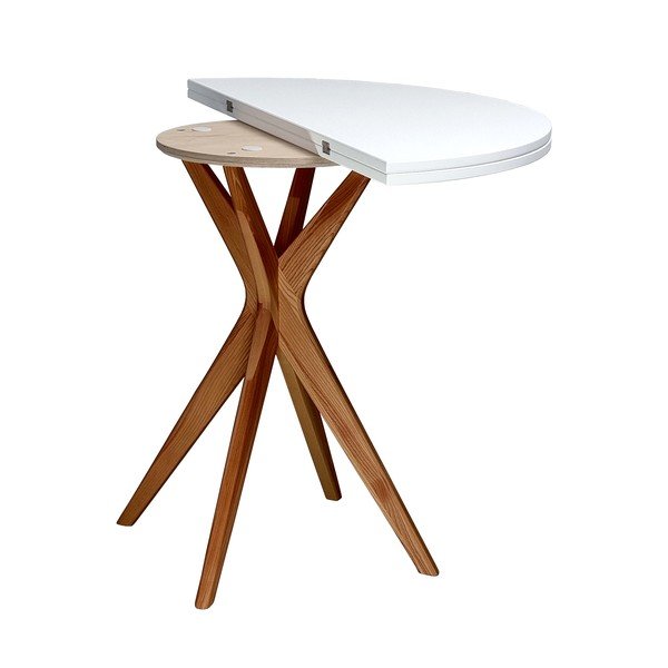 Кръгла сгъваема трапезна маса 45x90 cm Jubi – Ragaba-image-3