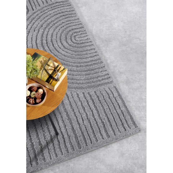 Сив килим 80x120 cm Chappe Light Grey – Elle Decoration-image-2