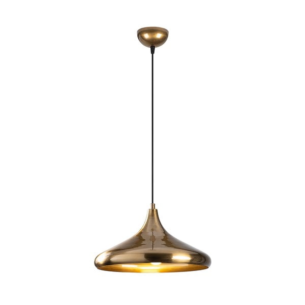 Висящо осветително тяло  в златист цвят с метален абажур ø 35 cm Nile – Opviq lights-image-2