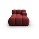 Червен кадифен модул за диван (десен ъгъл) Bellis - Micadoni Home