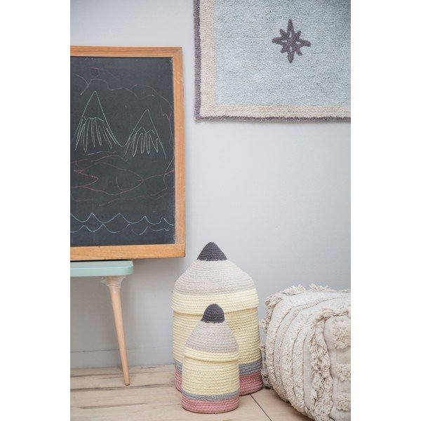 Текстилна детска кошница за играчки ø 25x45 cm Pencil Large – Lorena Canals-image-1