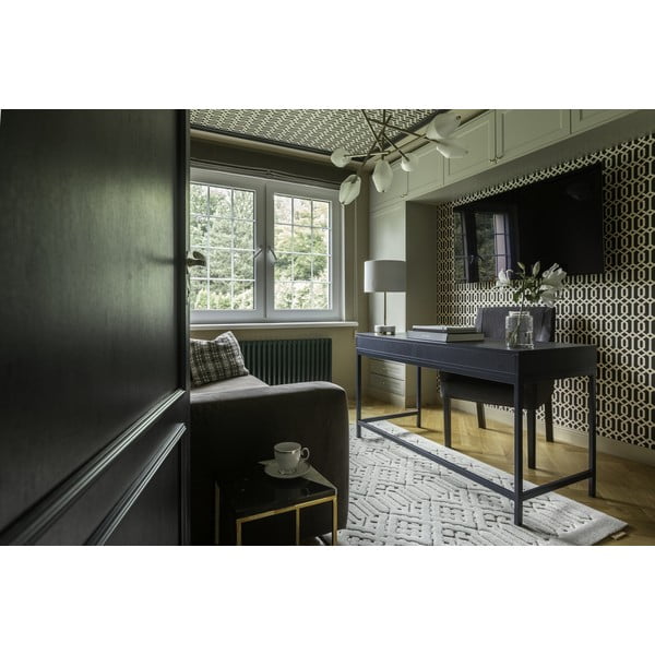 Светлосив вълнен килим 133x190 cm Dive - Agnella-image-1