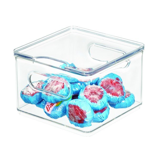 Прозрачна кутия за съхранение с капак iDesign The Home Edit, 15,2 x 15,2 cm - iDesign/The Home Edit-image-3