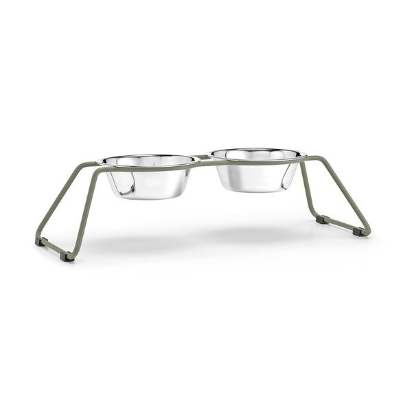 Комплект купички с основа за куче от неръждаема стомана Cena Grollive M – MiaCara