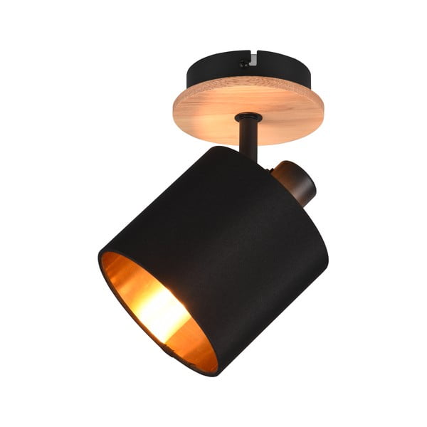 Прожектор в черен и естествен цвят  ø 12 cm Tommy – Reality-image-3