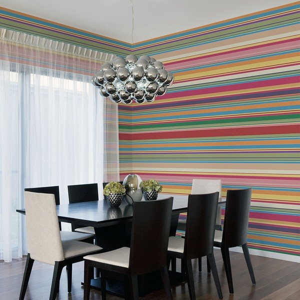 Широкоформатен тапет , 200 x 154 cm Subdued Stripes - Artgeist-image-1