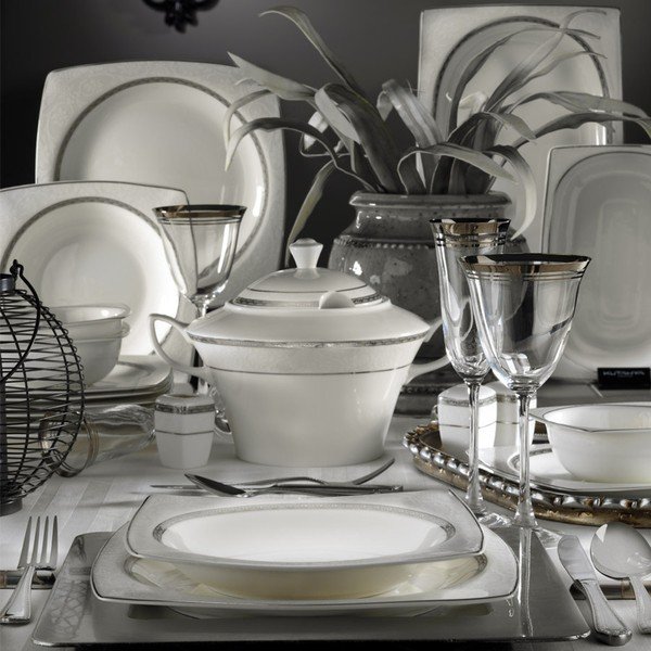 62dílná sada porcelánového nádobí Kutahya simple