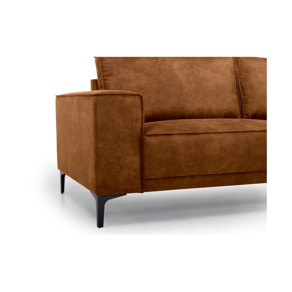 Кафяв ъглов диван от изкуствена кожа (десен ъгъл/"U") Copenhagen - Scandic-image-4