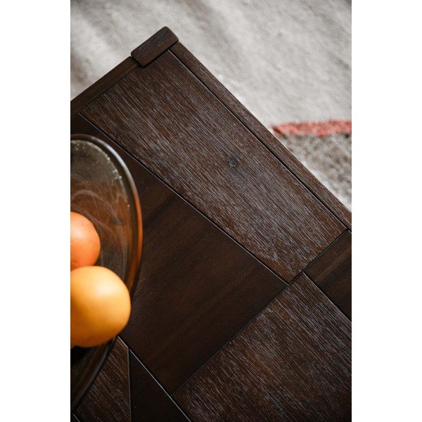 Масичка за кафе от масивна дървесина в тъмно естествен цвят 60x120 cm Bruneau – Dutchbone-image-1