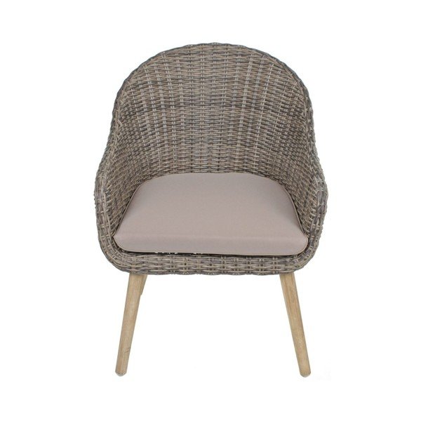 Кафяво градинско кресло от масивно дърво Pueblo – Garden Pleasure-image-2