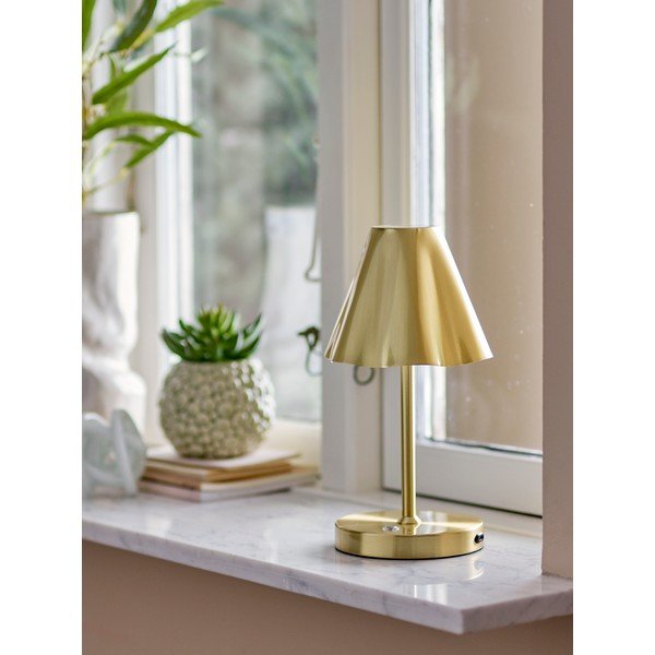 LED настолна лампа в месингов цвят с метален абажур (височина 28 cm) Lianna – Bloomingville-image-1
