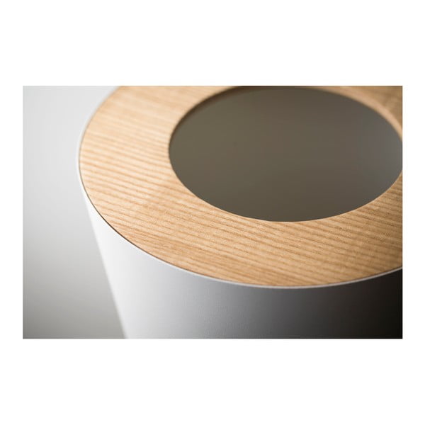 Бяла кошница за отпадъци Round Rin - YAMAZAKI-image-3
