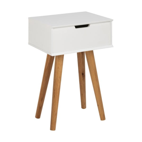 Бяло нощно шкафче Mitra - Actona-image-3