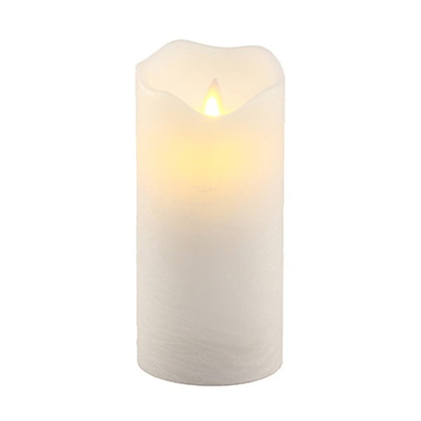 LED svítící dekorace Vorsteen Candle White, 16 cm