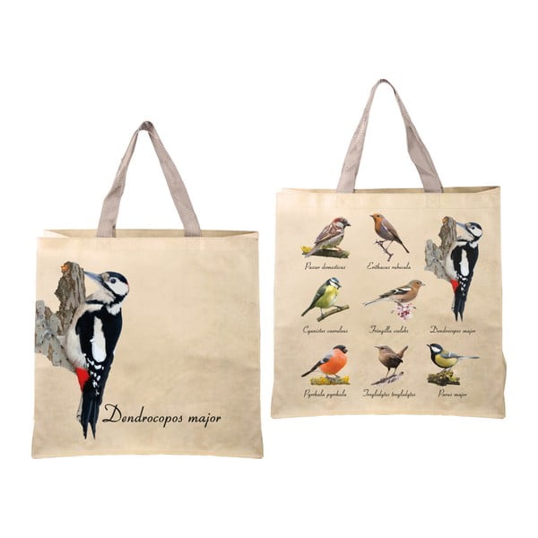 Сгъваема чанта с принт Birds Birds - Esschert Design