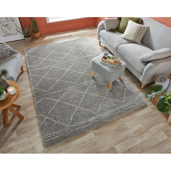 Сив килим , 200 x 290 cm Kush - Flair Rugs-image-3