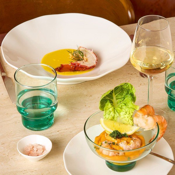 Зелена чаша 6 бр. за сладолед от рециклирано стъкло 400 ml Revera – BonBistro-image-4