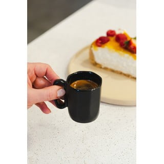 Черни глинени чаши за еспресо в комплект от 2 бр. 80 ml Fuori – Vialli Design