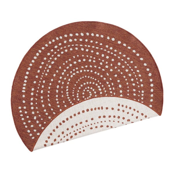 Червен килим за открито, ⌀ 140 cm Bali - NORTHRUGS-image-3