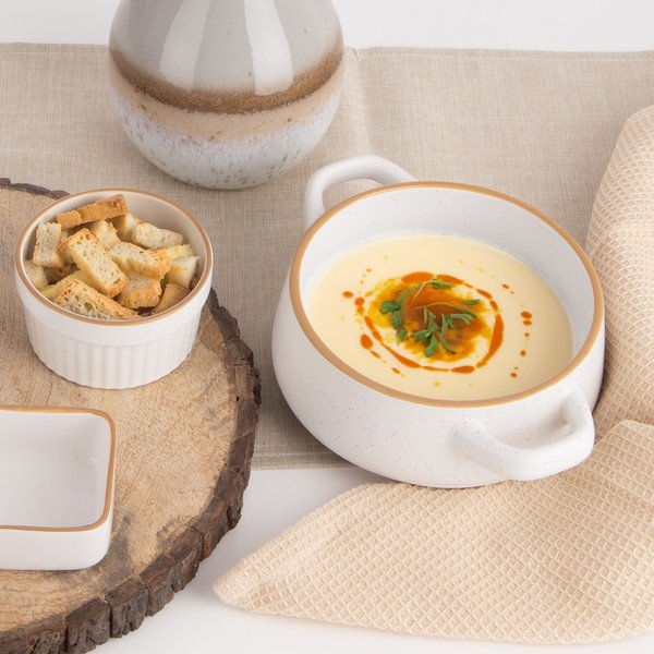 Кремави керамични купички в комплект от 4 бр. 850 ml Statek – Orion-image-1