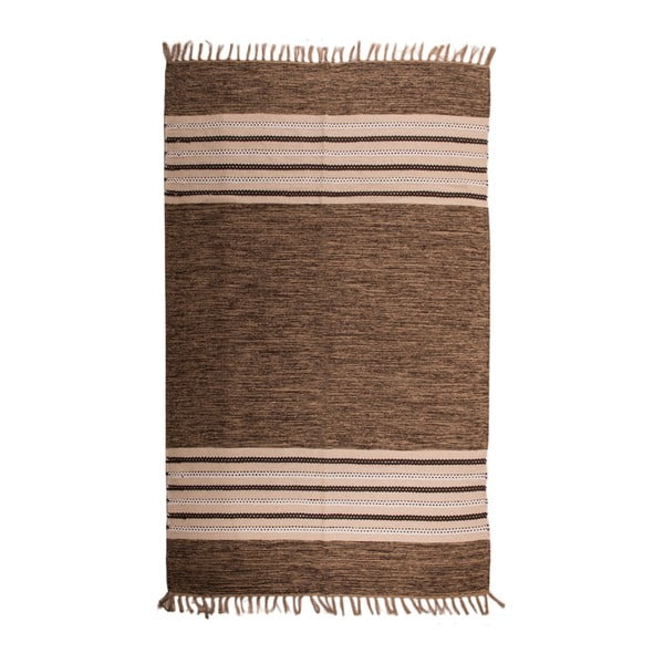 Oboustranný bavlněný koberec ZFK Coffee, 90 x 60 cm