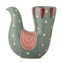 Зелена глинена ръчно рисувана ваза (височина 19 cm) Trudy – Bloomingville