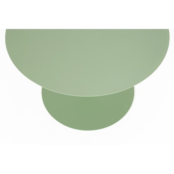 Светлозелена стоманена кръгла масичка за кафе ø 60 cm Snow – Zuiver-image-2