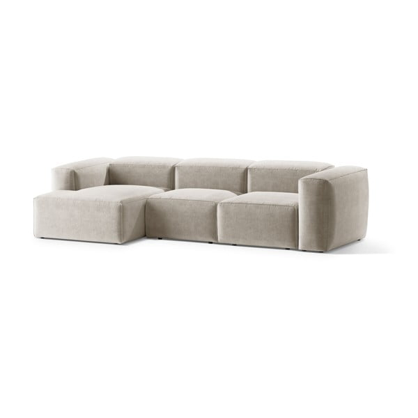 Бежов ъглов диван (ляв ъгъл) Bergamo – Cosmopolitan Design-image-2