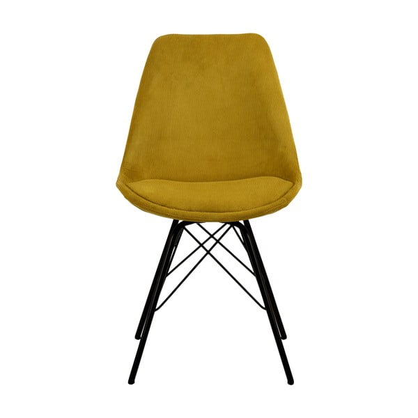 Жълт трапезен стол Eris - Actona-image-2