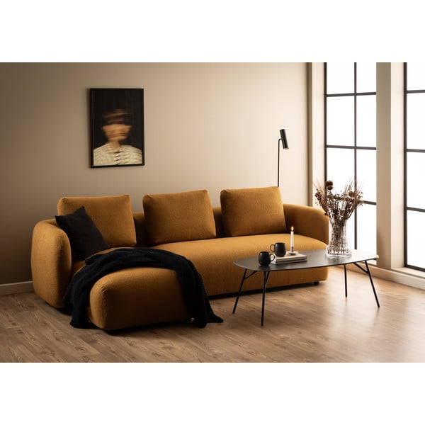 Черна масичка за кафе с керамичен плот 60x120 cm Caracas – Actona-image-1