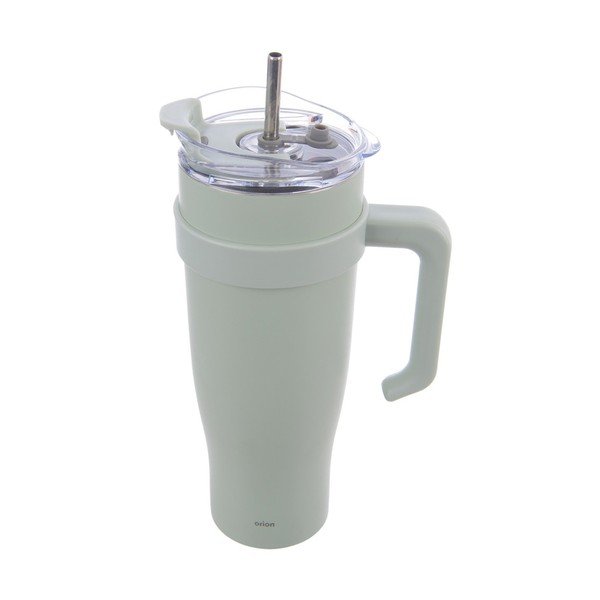 Светлозелена термочаша със сламка 1,2 l Termo – Orion