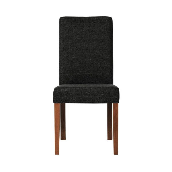Černá židle s tmavě hnědými nohami z bukového dřeva Ted Lapidus Maison Tonka-image-1