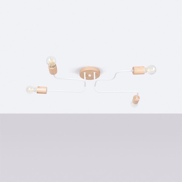 Осветително тяло за таван в естествен цвят 58x75 cm Dazzle – Sollux-image-2