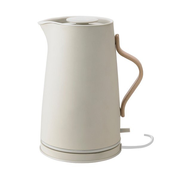 Бежова електрическа кана от неръждаема стомана 1,2 l Emma – Stelton