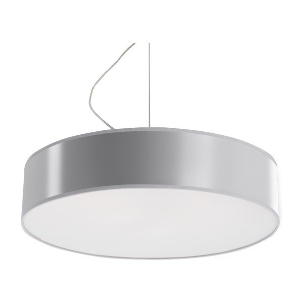 Сиво висящо осветително тяло ø 45 cm Atis – Sollux