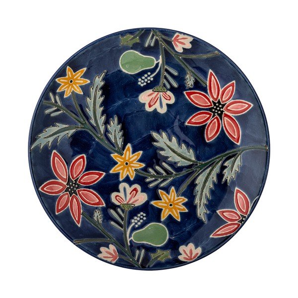 Тъмносини десертни глинени чинии в комплект 4 бр. ø 20,5 cm Meredith – Bloomingville