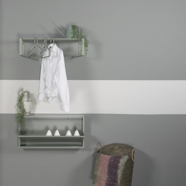 Сиво-зелена метална накланяща се стойка за обувки 75x37,5x12,5 cm Billy – Spinder Design-image-4