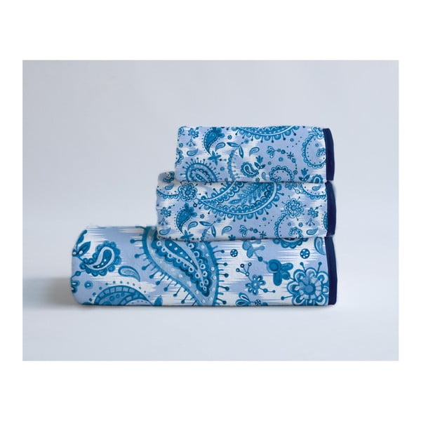 Комплект от 3 сини кърпи от памук и микрофибър Parsley - Surdic