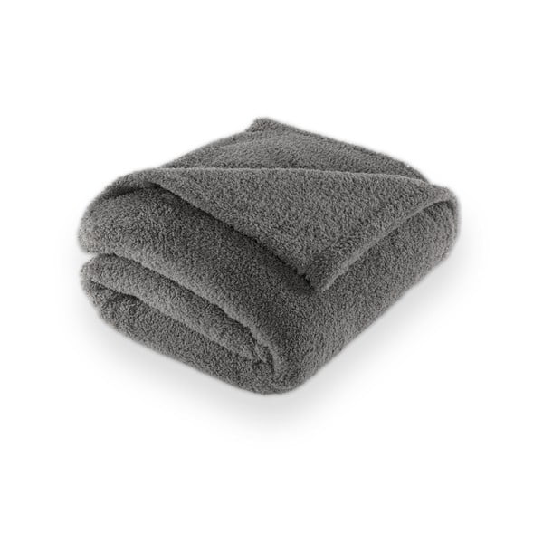 Сиво одеяло от микроплюш 150x200 cm Cocoon – Tiseco Home Studio