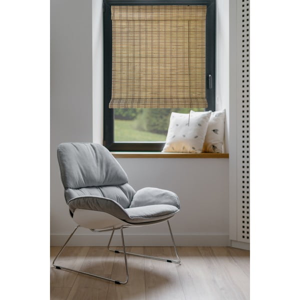 Бамбукова ролетна щора в естествен цвят 100x160 cm Lepus – Gardinia-image-1