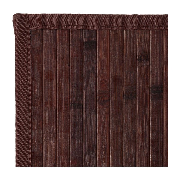 Тъмнокафяв бамбуков килим 75x175 cm - Casa Selección-image-1