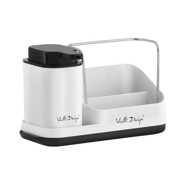 Бял комплект за миене на съдове - Vialli Design