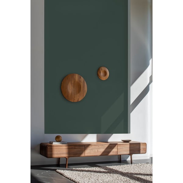 Кафява маса за телевизор от масивен орех 220x45x45 cm Fawn – Gazzda-image-1