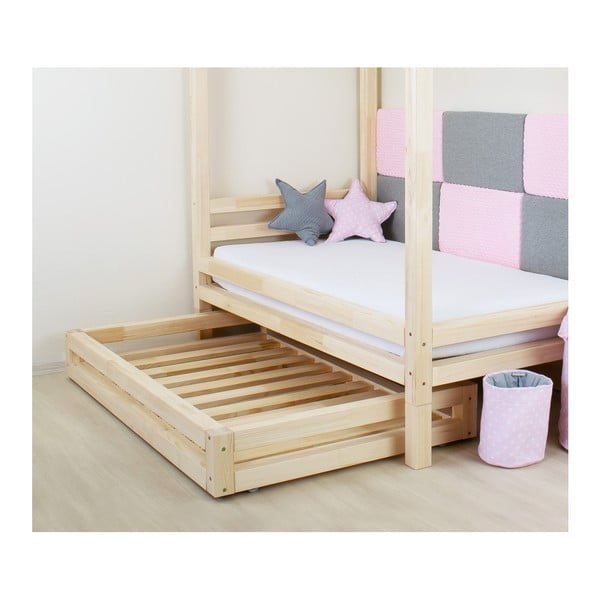 Комплект от лакирано чекмедже под леглото и 4 удължени крака , за легло 90 x 180 cm - Benlemi-image-2