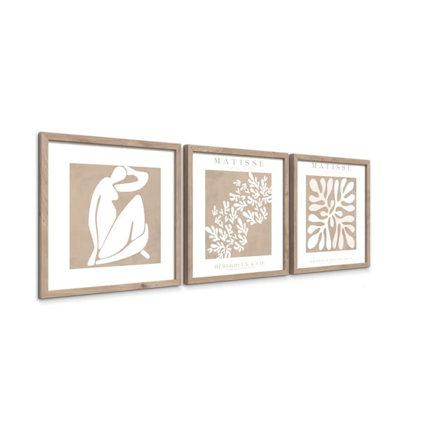 Картини в комплект 3 бр. 30x30 cm Matisse – Styler-image-4