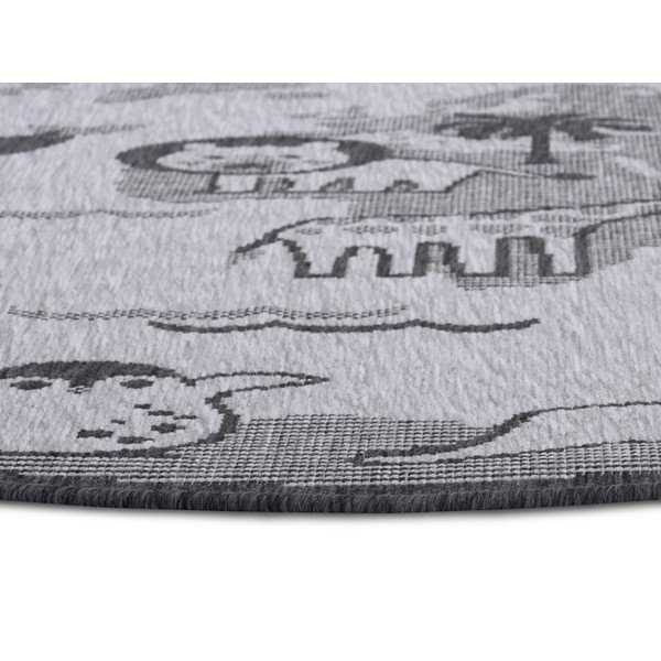 Сив кръгъл килим ø 120 cm Animal World - Hanse Home-image-4